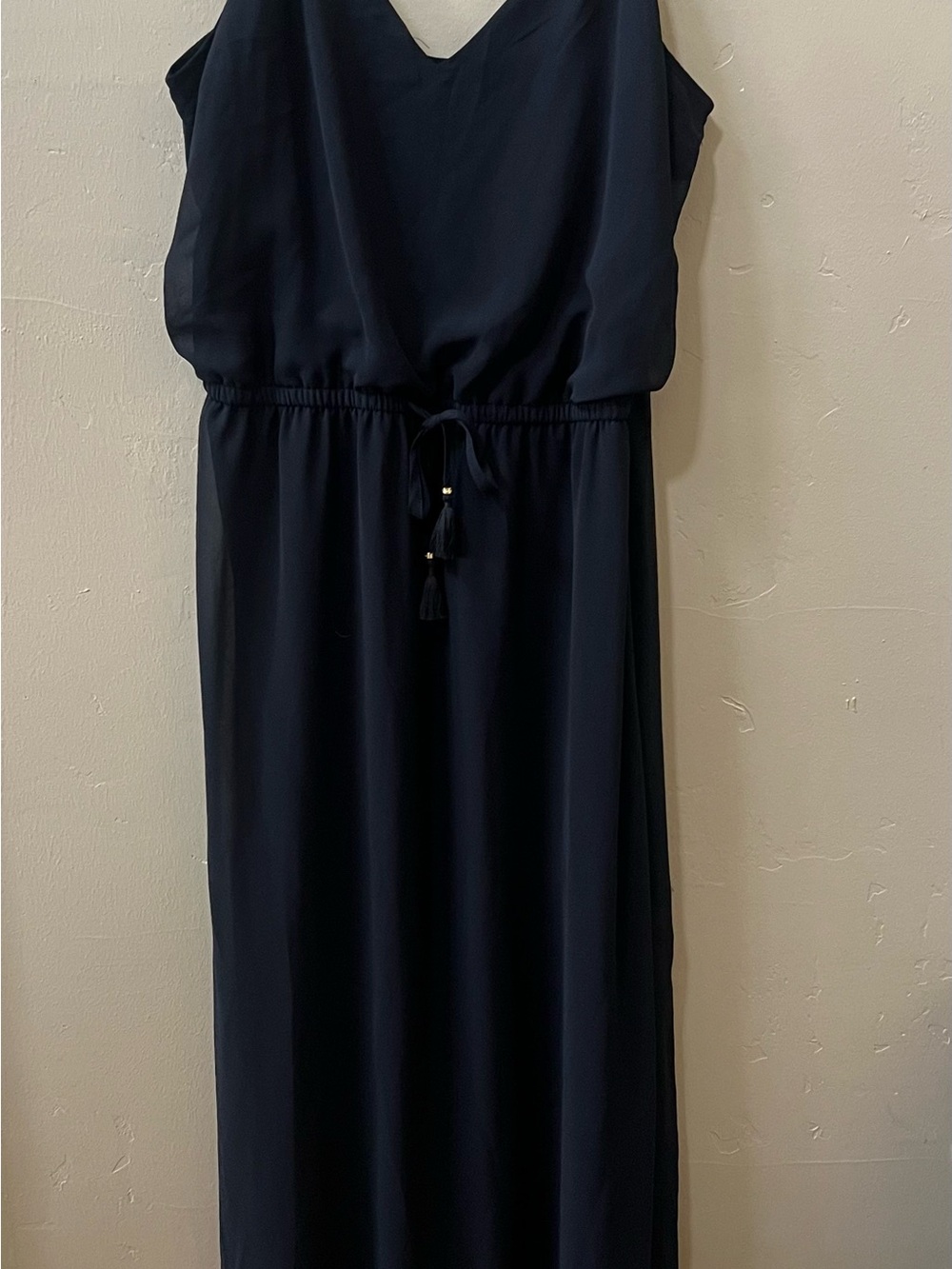Guess Black New never worn! side slits draw string spaghetti straps Very sexy!